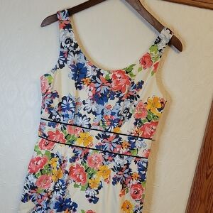 Tristan Floral Midi Dress - Multicolor